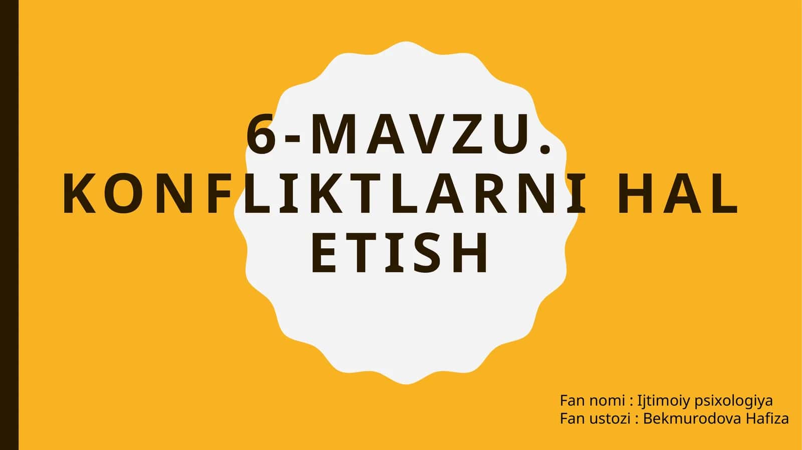 Konfliktlarnihal etish 1