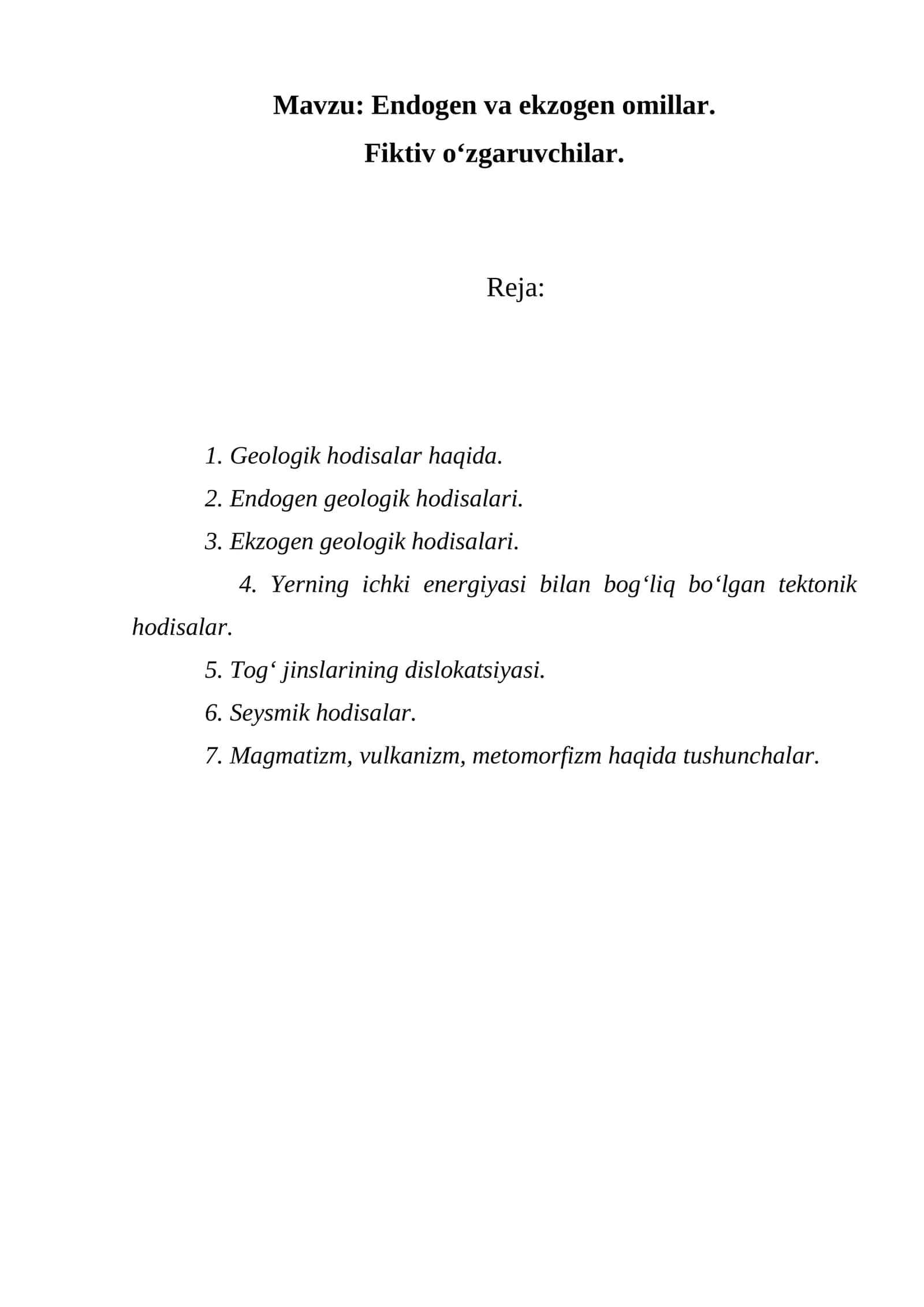 Endogen va ekzogen omillar 1