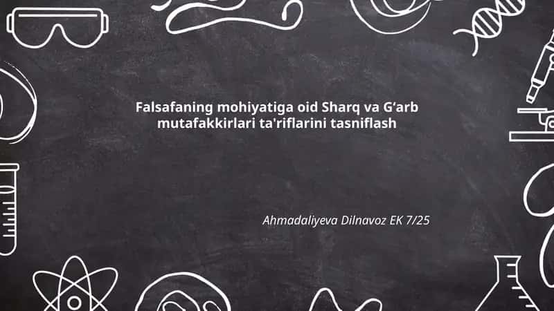 Falsafaning mohiyati 1