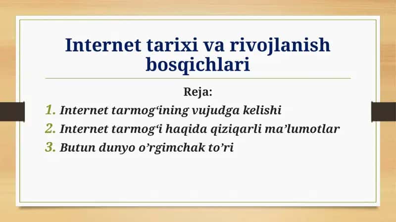 Internettarixiva rivojlanishbosqichlari 1
