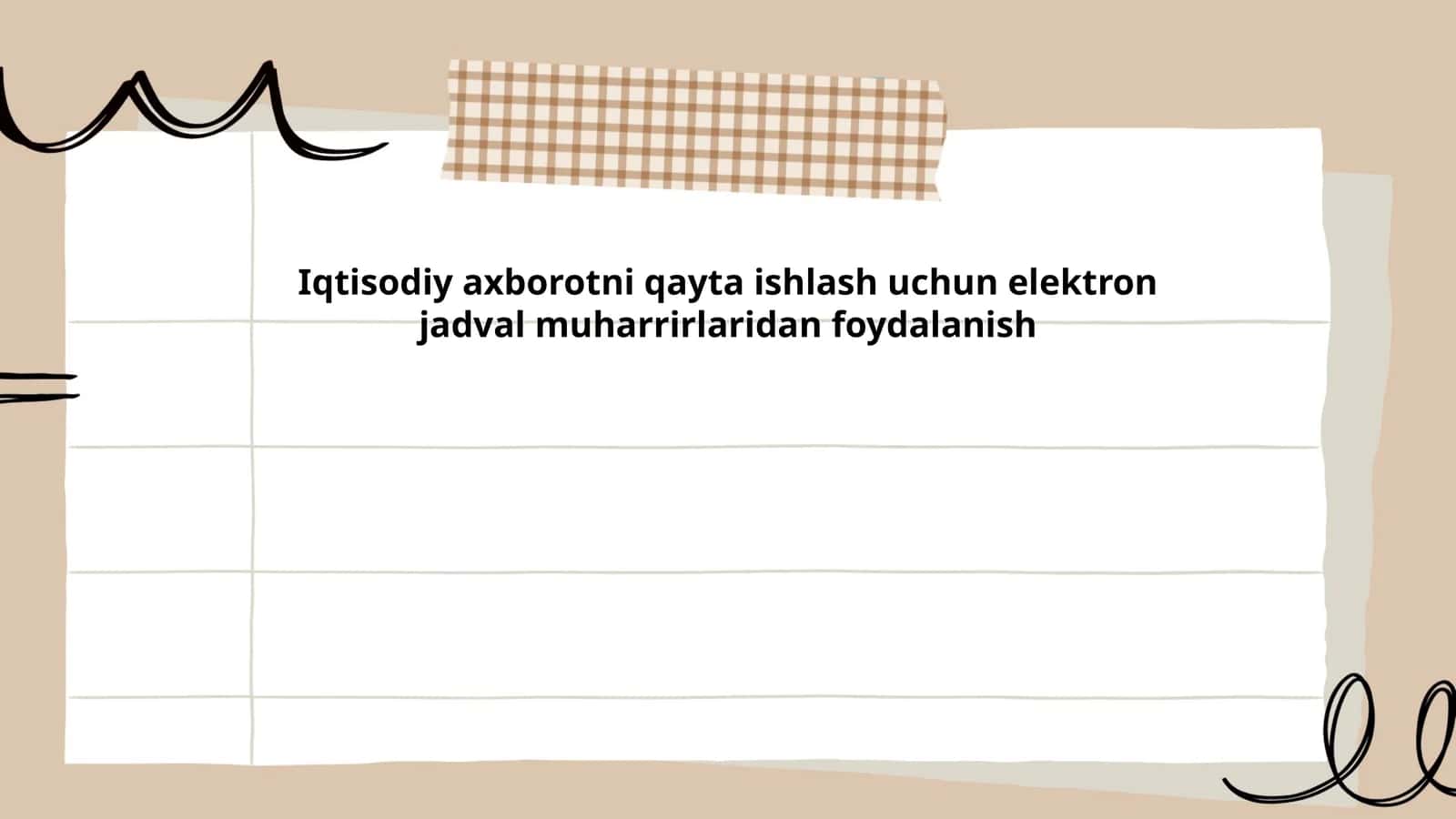 Elektron jadval muharrirlarining asosiy funksiyalari 1