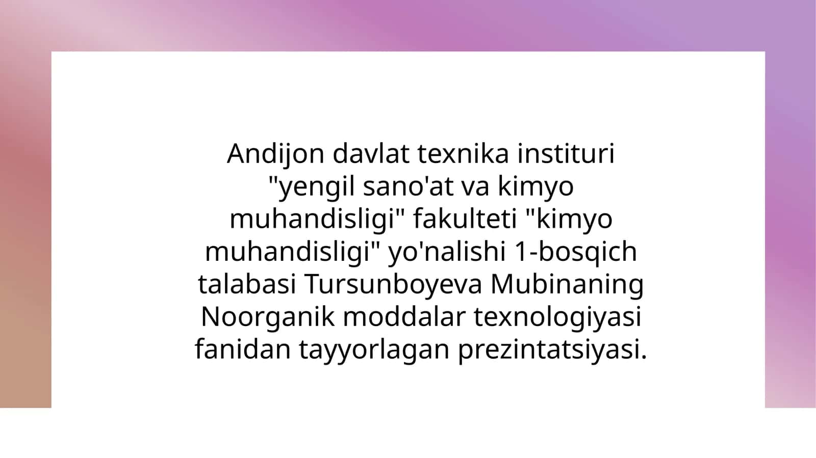 Noorganik moddalar texnologiyasi 1