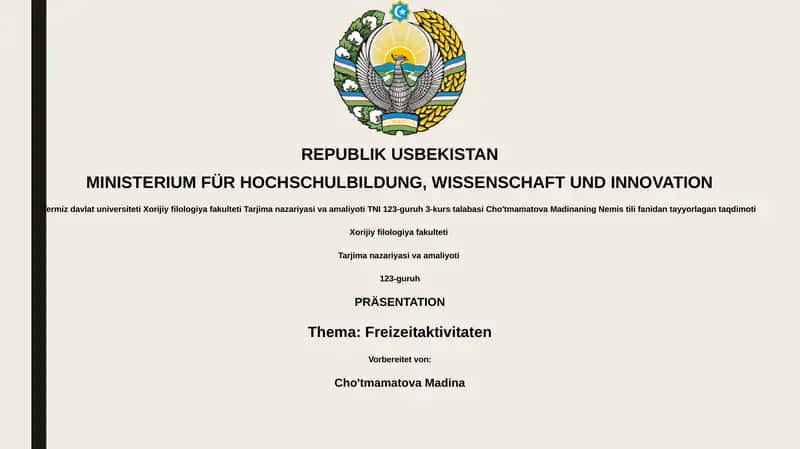 Freizeitaktivitaten 1