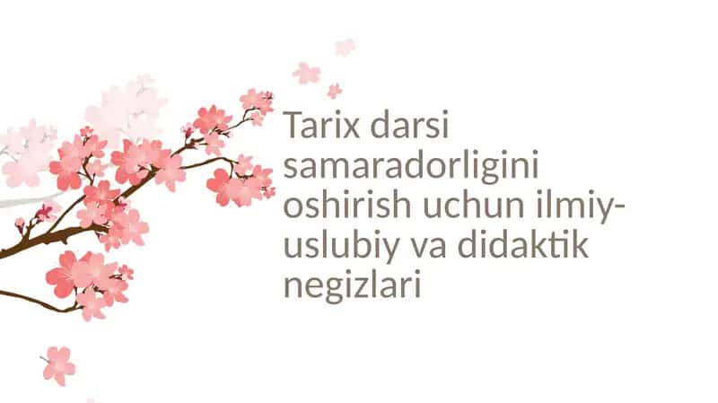 dars samaradorligini oshirish 1