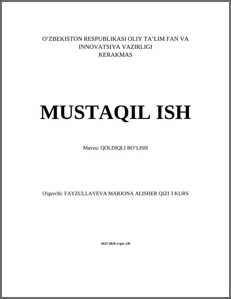 Qoldiqli bo‘lish 1