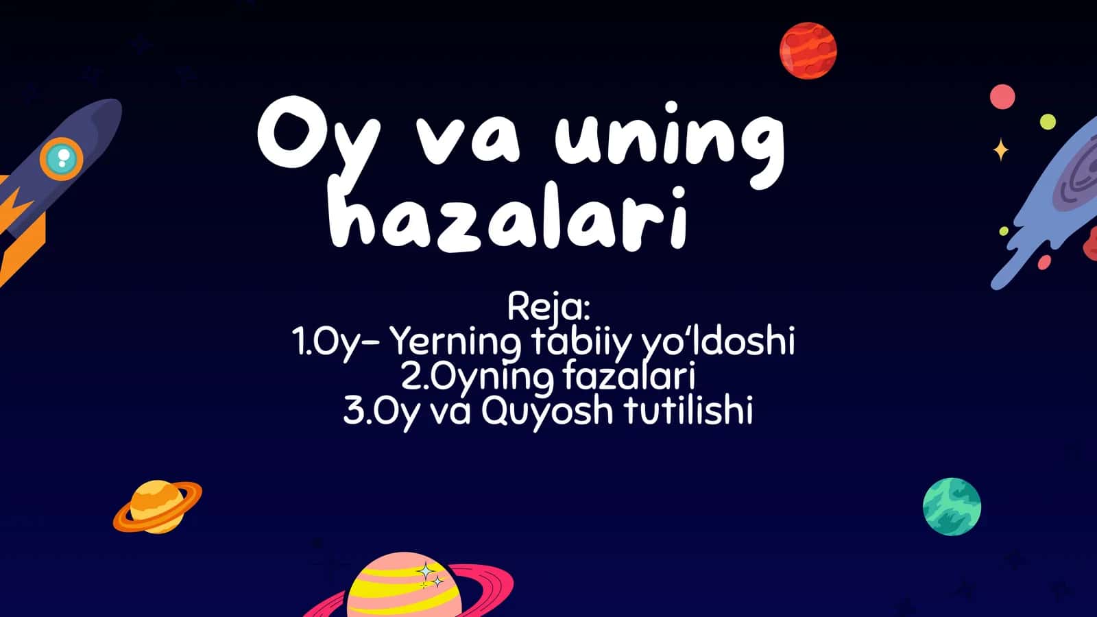 Oy va uning hazalari 1