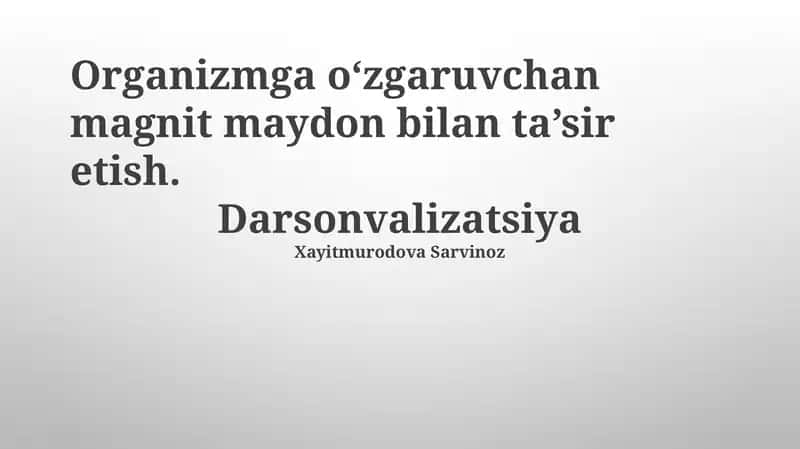 Darsonvalizatsiya 1