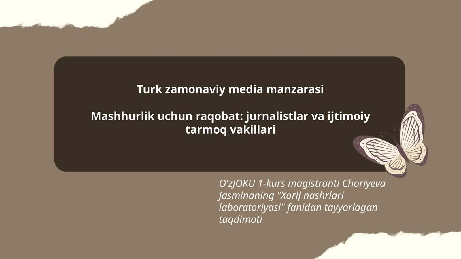 Xorij nashrlari laboratoriyasi 1