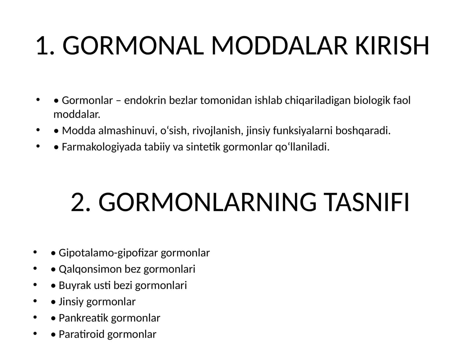 Gormonal moddalar haqida maʼlumot 1