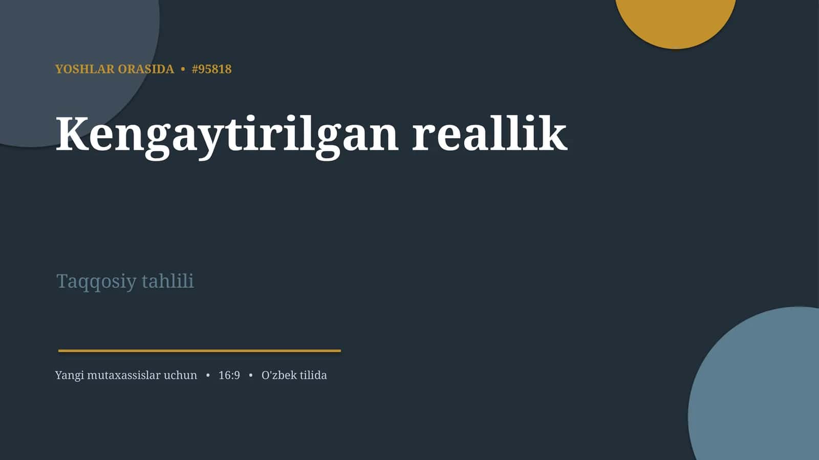 Kengaytirilgan reallik 1