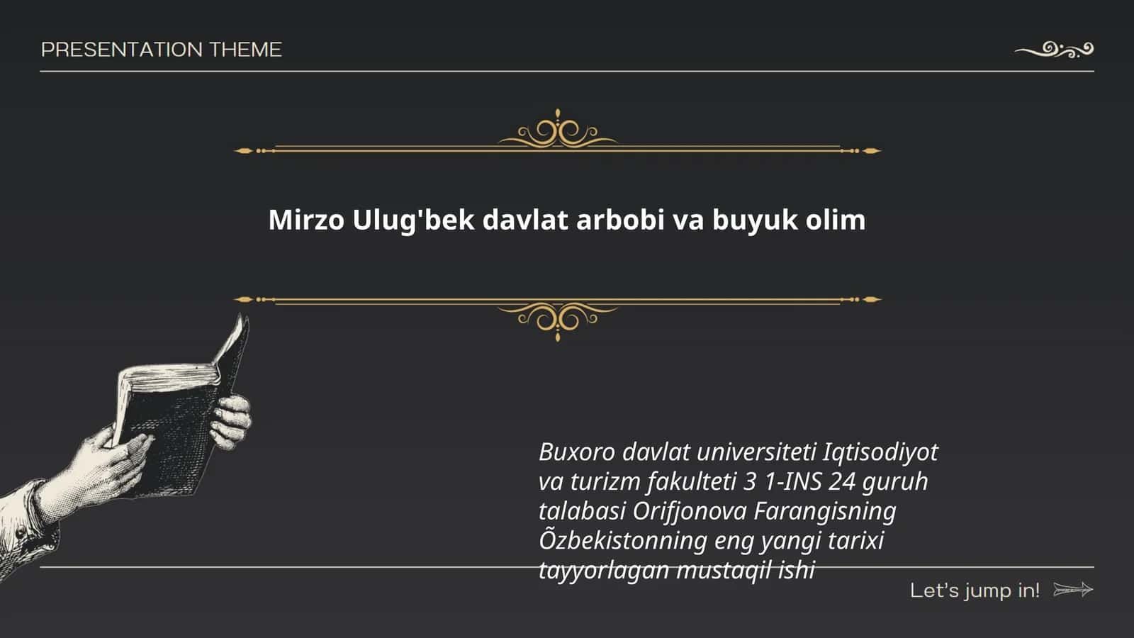Õzbekistonning eng yangi tarixi tayyorlagan mustaqil ish 1
