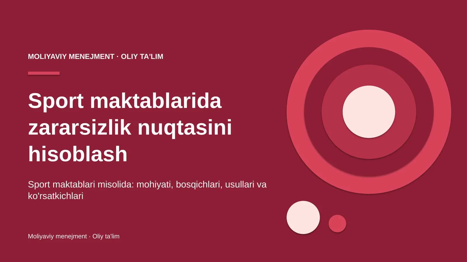 sport maktablarida zararsizlik nuqtasini hisoblash 1491 1
