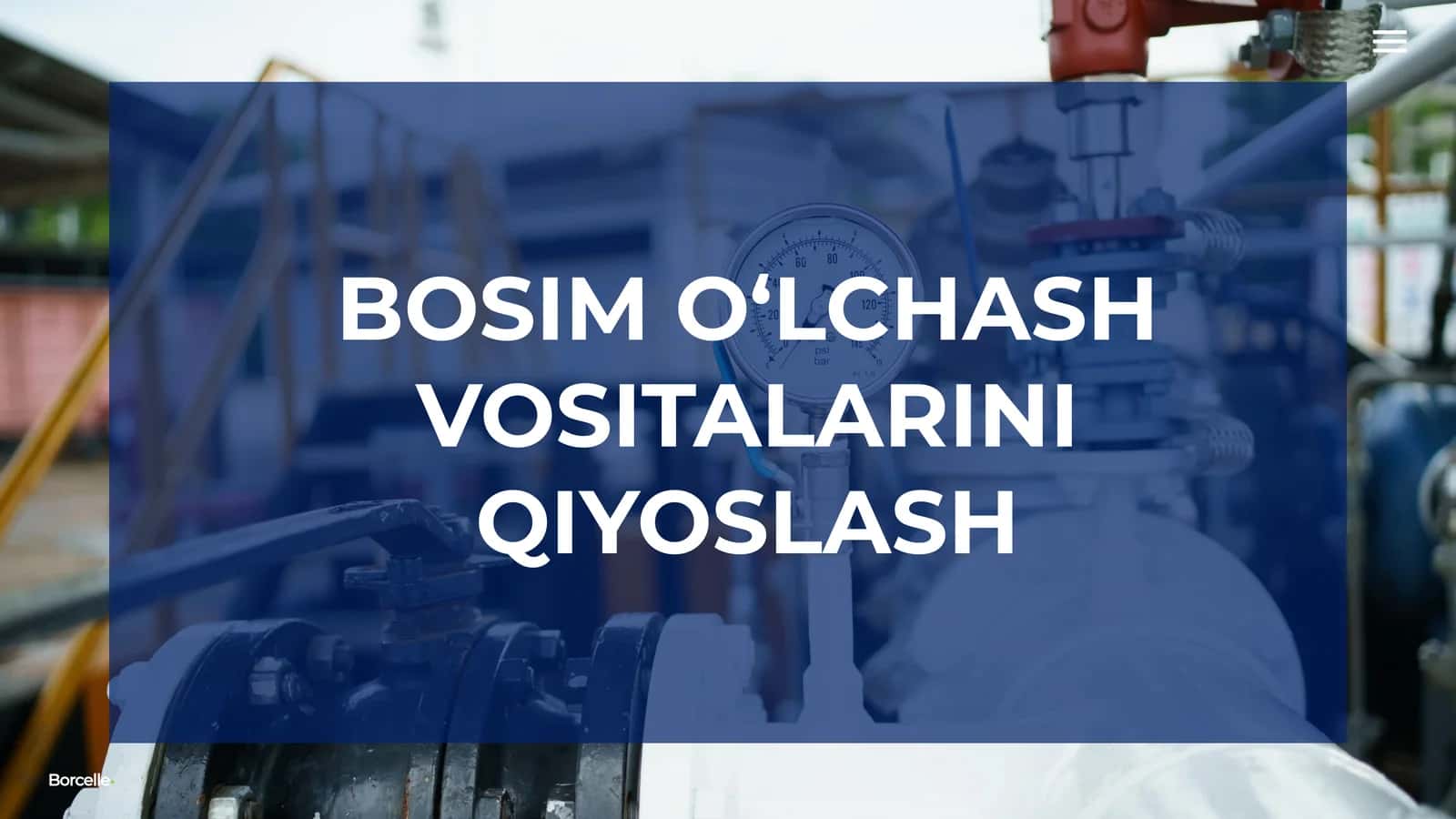 Bosim o'lchash vositalarini qiyoslash 1