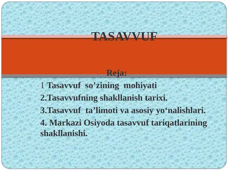Tasavvuf 1
