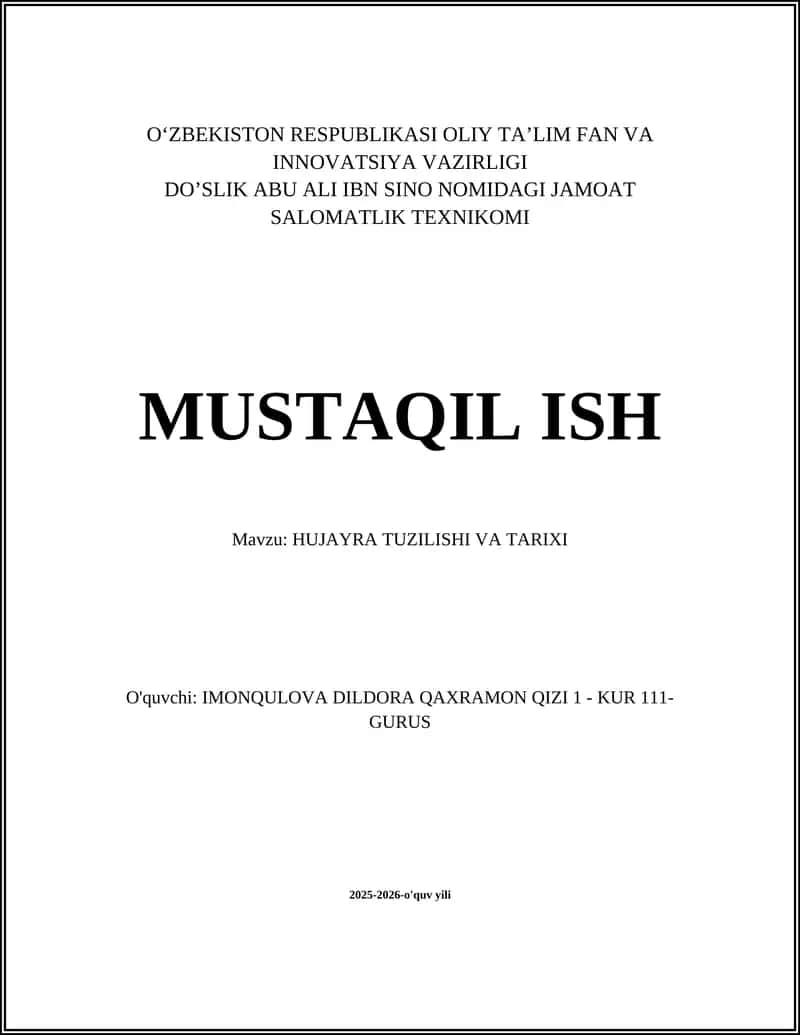 Hujayra Nazariyasi 1