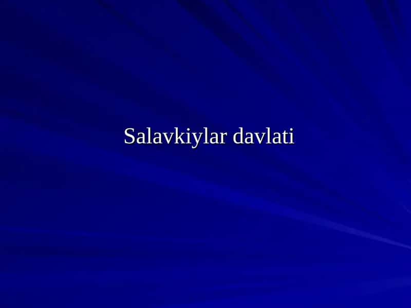 Salavk I 1