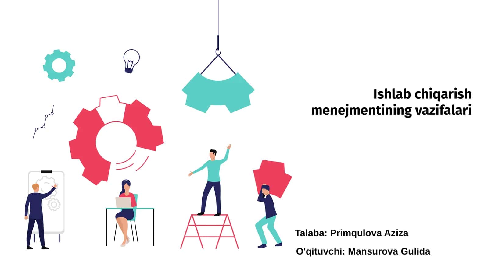 Ishlab chiqarish menejmentining vazifalari 1
