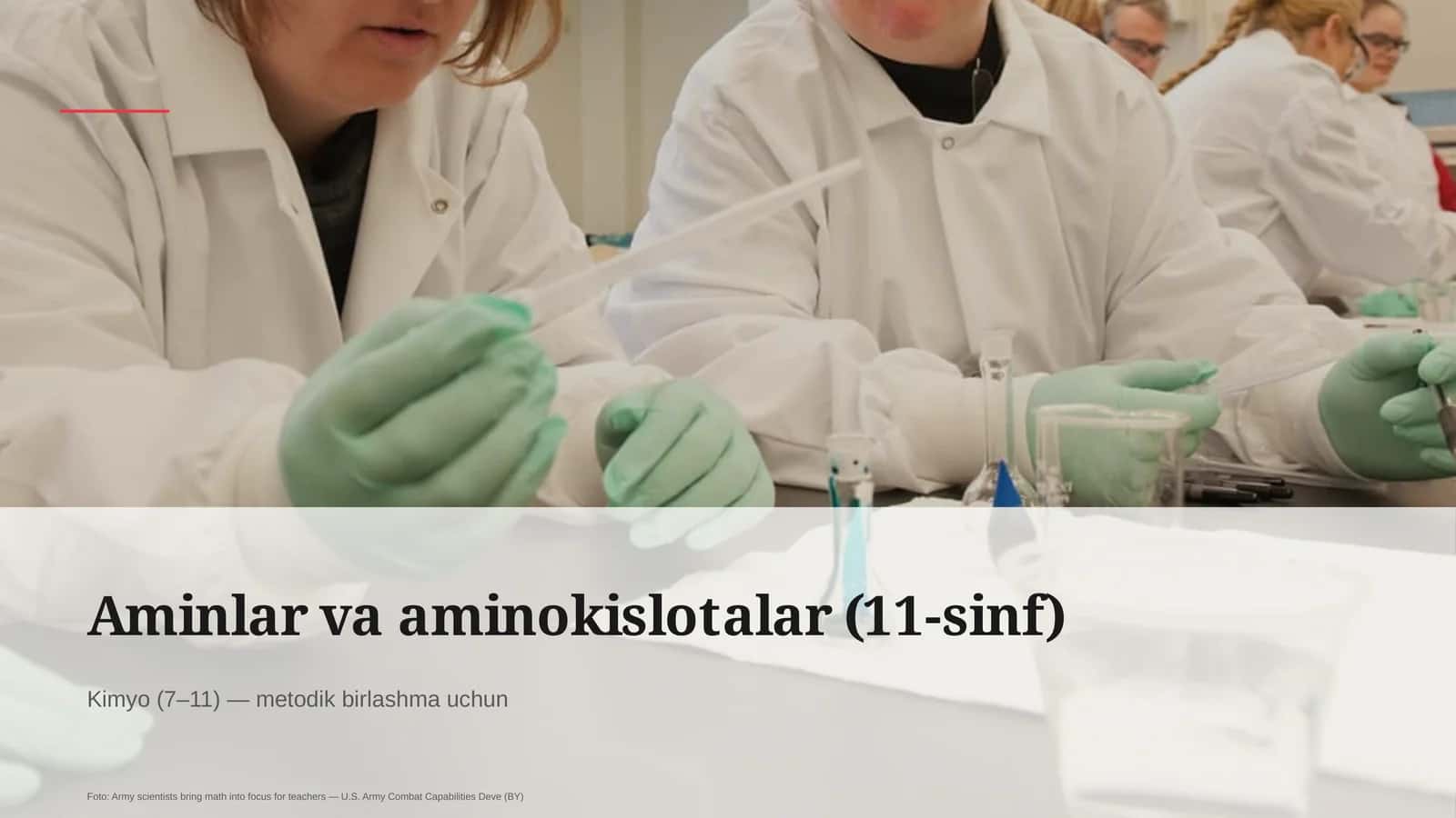 Aminlar va aminokislotalar (11-sinf) 1