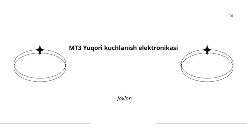 MT3 Yuqori kuchlanish elektronikasi 1