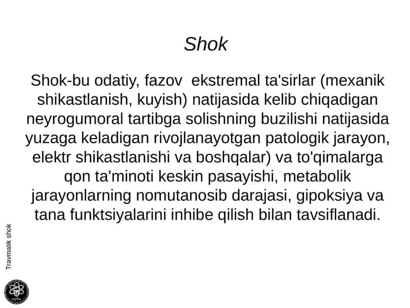 Travmatik shok 1
