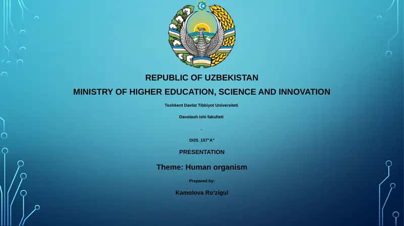 Human organism 1