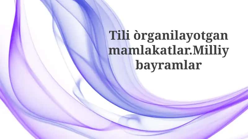 Milliy bayramlar 1