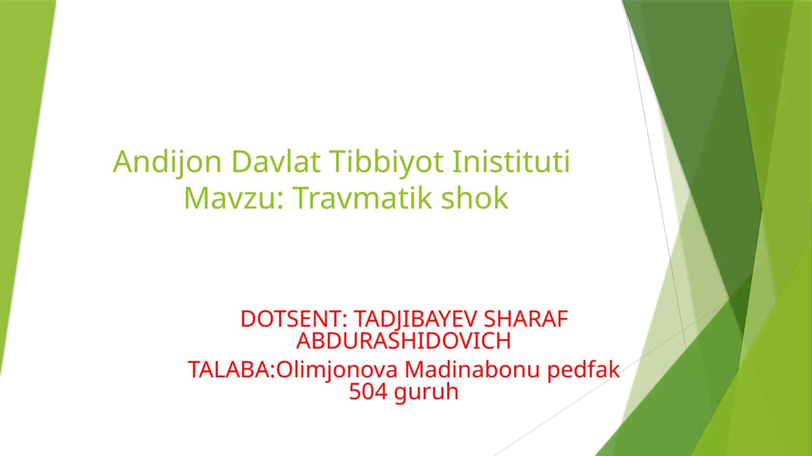 Travmatik shok 1