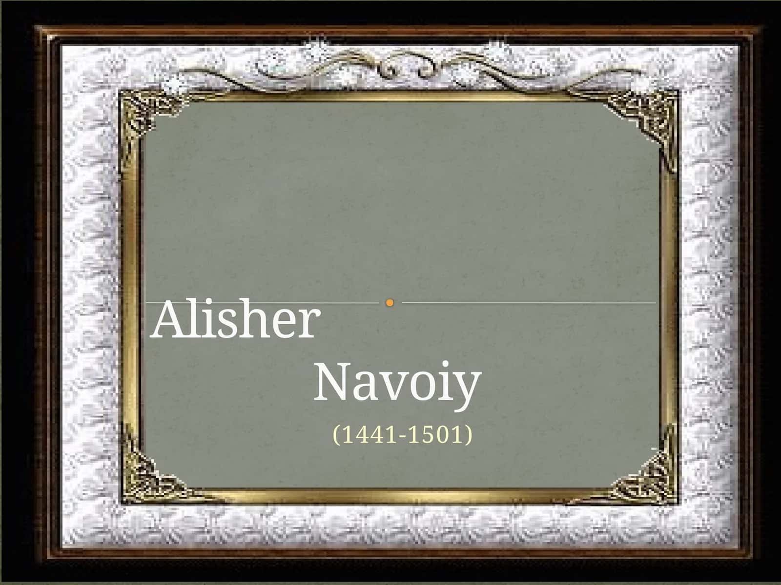 Alisher Navoiy 1