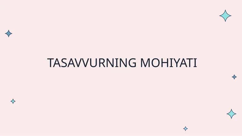 TASAVVURNING MOHIYATI 1