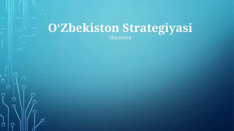 O‘Zbekiston Strategiyasi