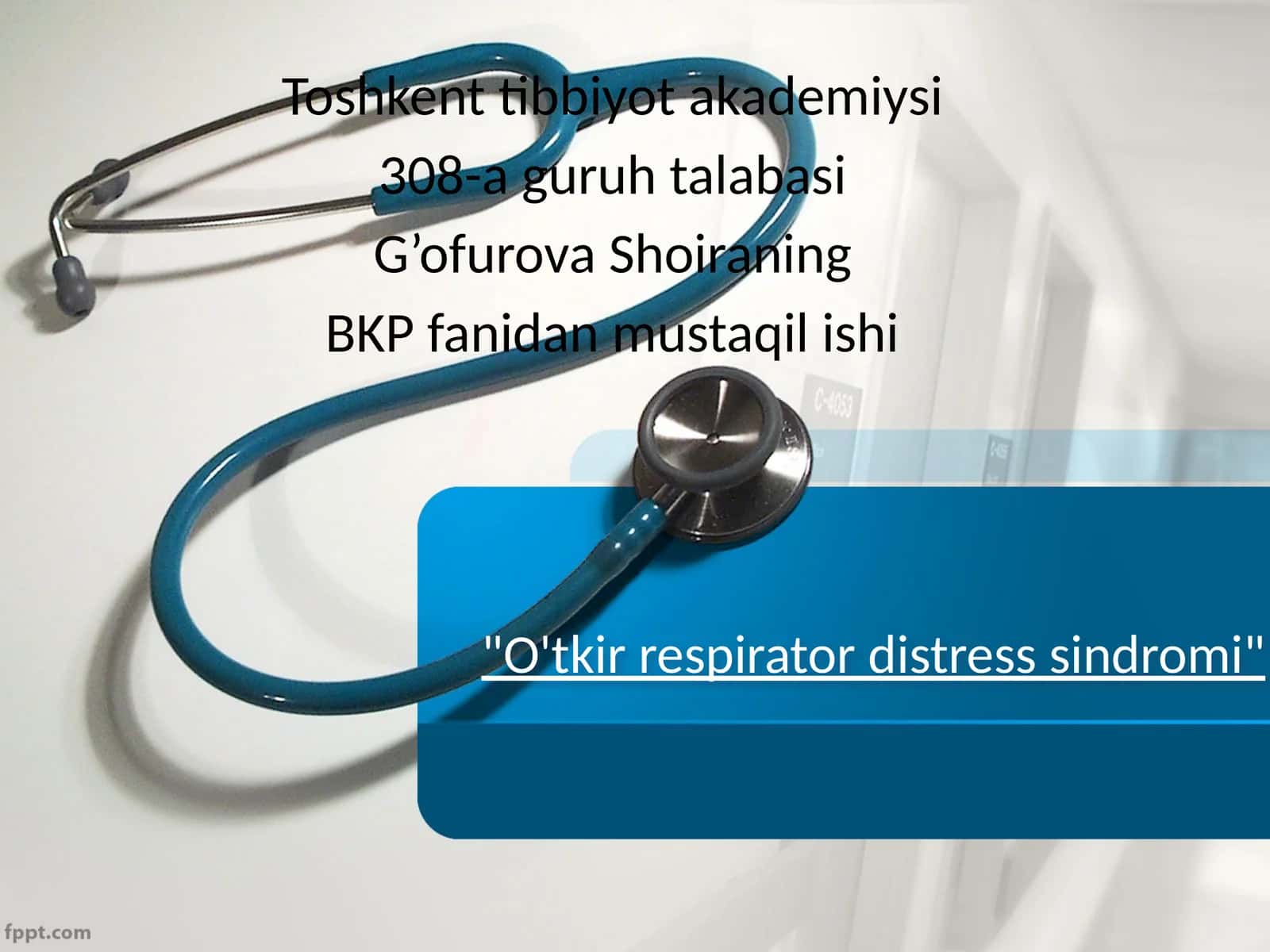 O'tkir respiratordistresssindromi 1