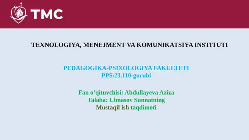 Situativ ta'lim texnologiyasi 1