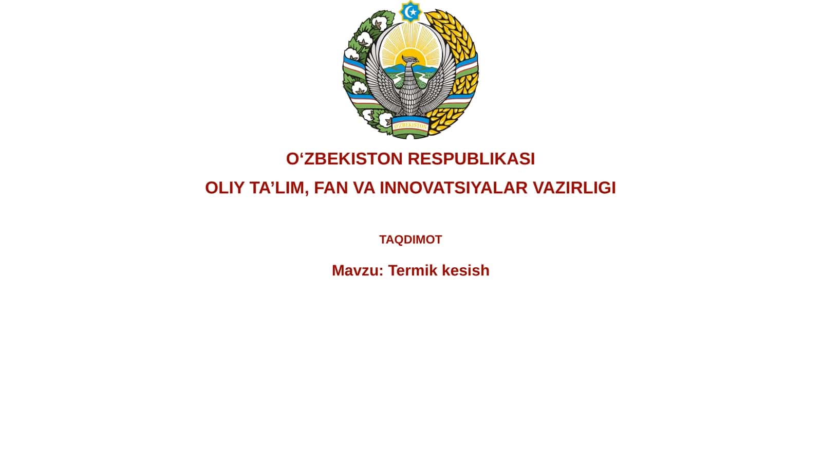 Termik kesish 1