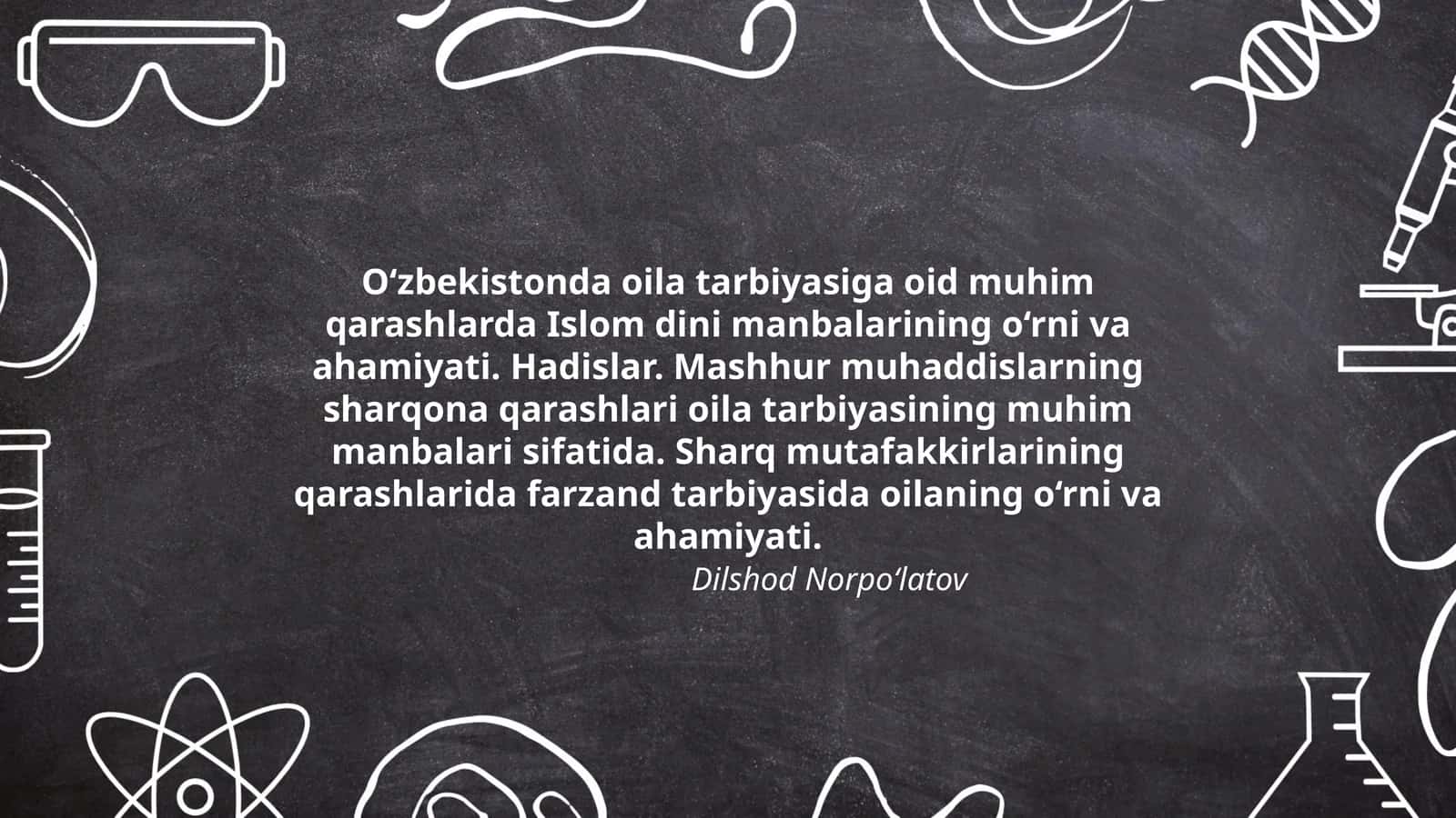 O‘zbekistonda oila tarbiyasiga oid muhim qarashlar 1