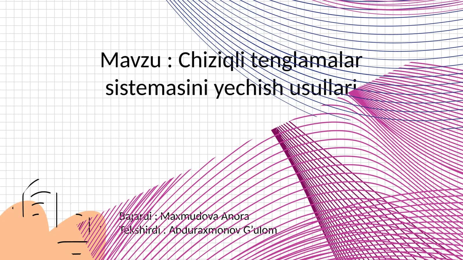 Chiziqli tenglamalar sistemasini yechish usullari 1