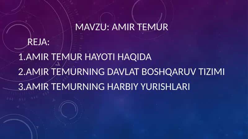 Amir Temur 1