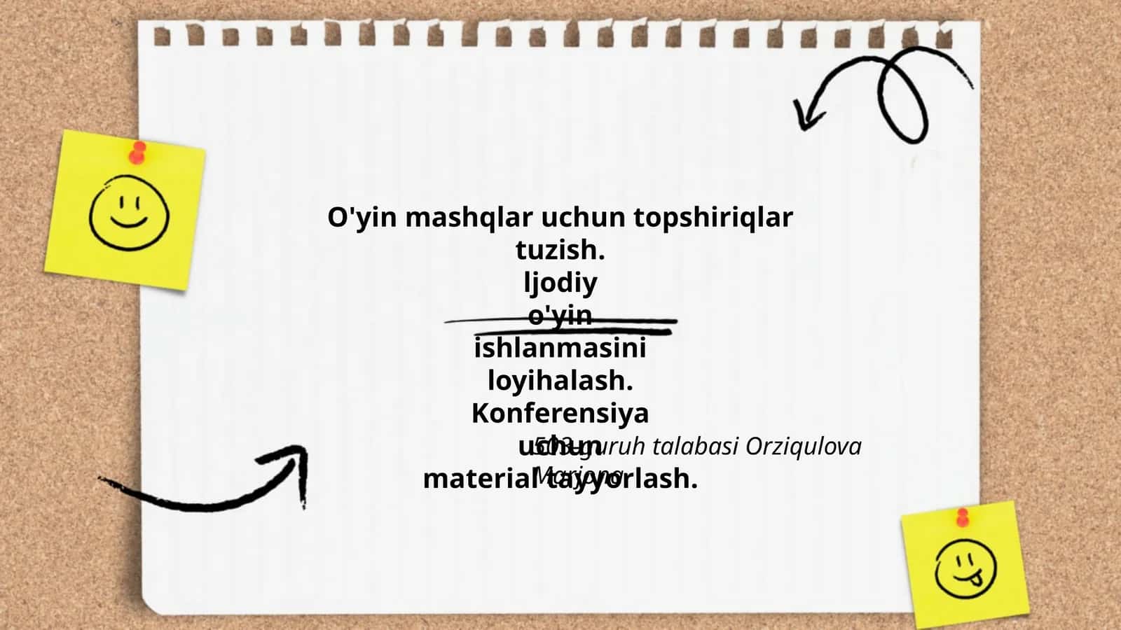O'yin mashqlari innovatsion usullarda yaratish 1
