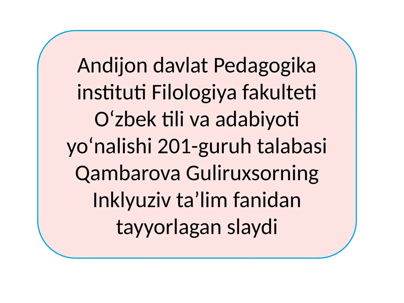 O'zbek til va adabiyot 1