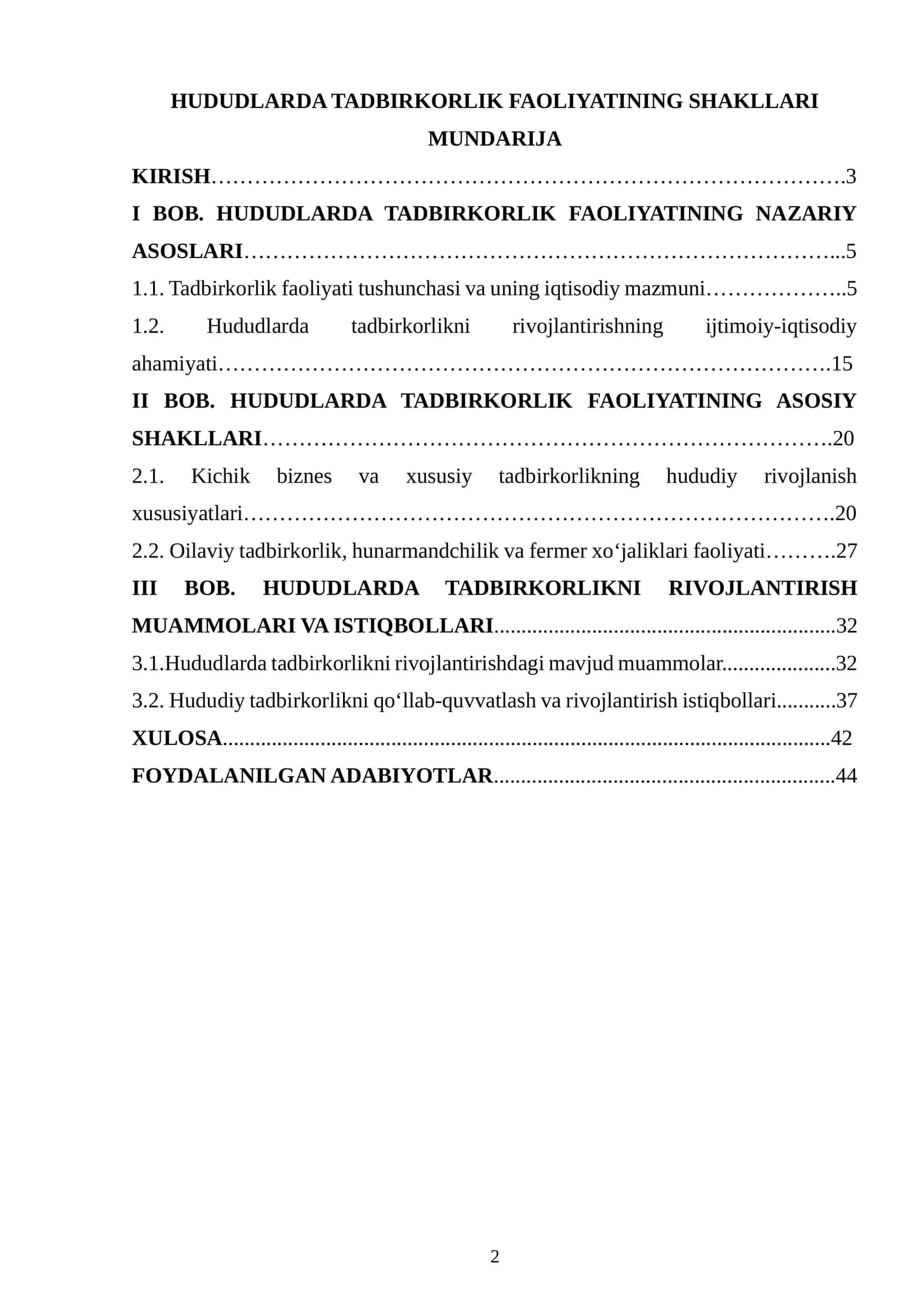HUDUDLARDA TADBIRKORLIK FAOLIYATINING SHAKLLARI 1