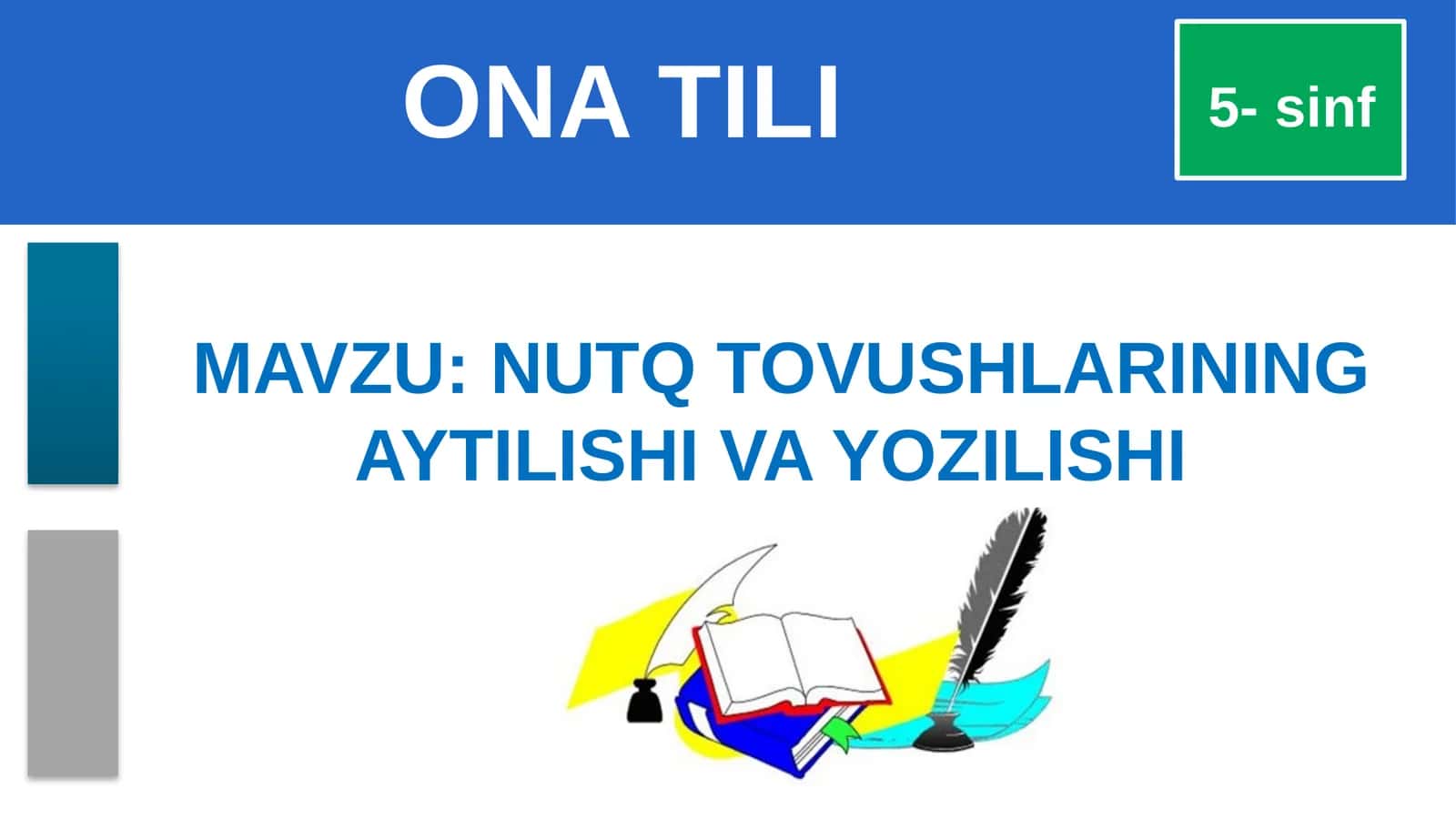 NUTQTOVUSHLARINING AYTILISHI VA YOZILISHI 1