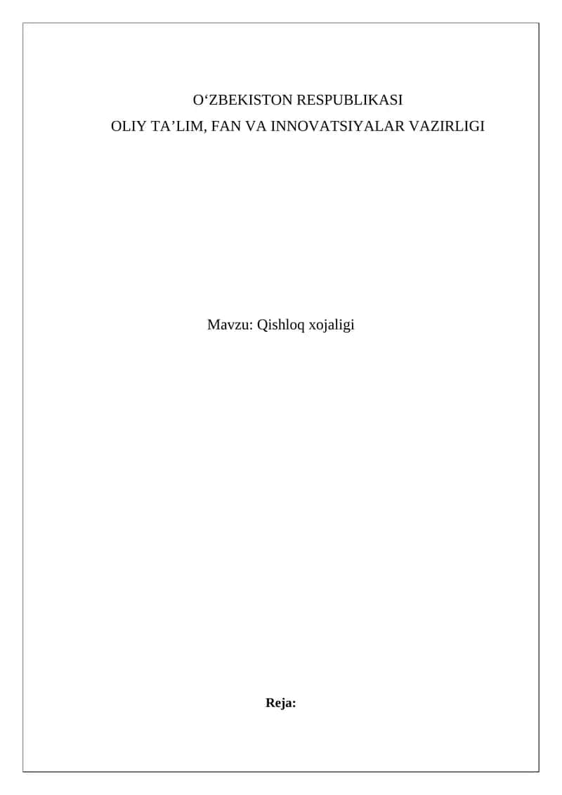 Qishloq xojaligi 1