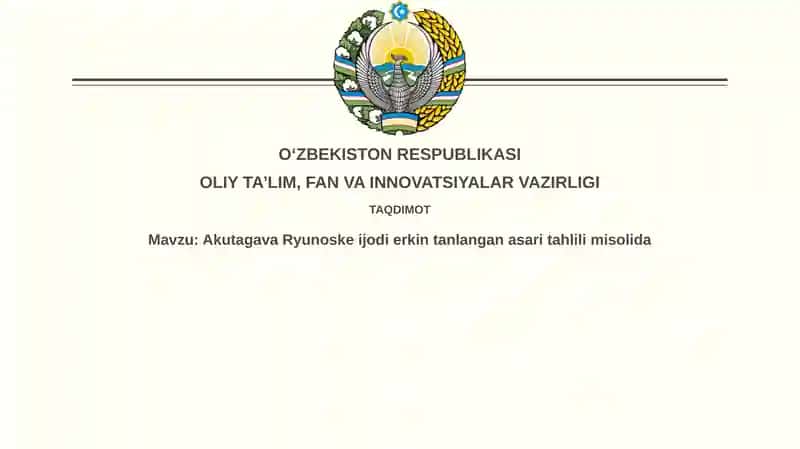 Akutagava Ryunoskei jodierkintanlanganasaritahlilimisolida