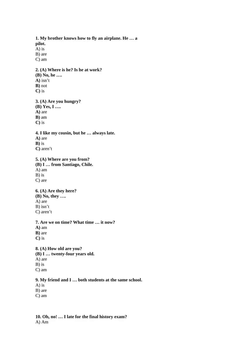 Questions and Answers about Pronouns: Subject and Object Pronouns 1
