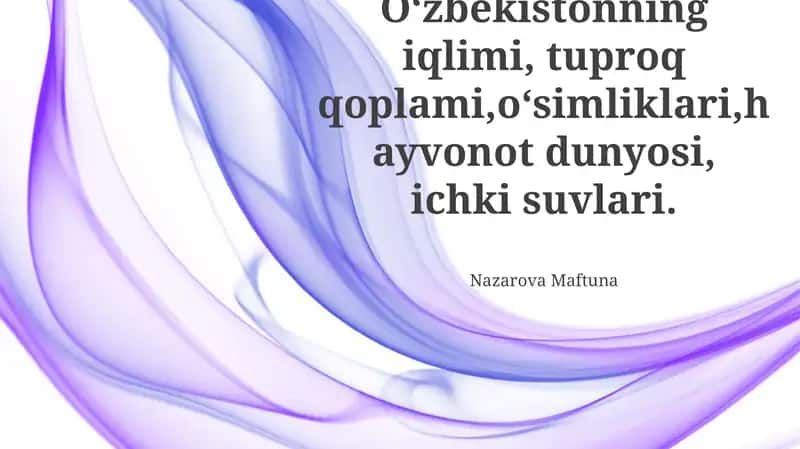 Oʻzbekistonning Iqlimi 1
