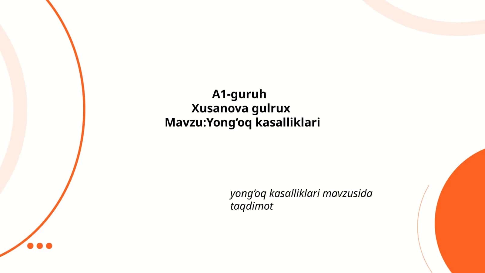 Yong‘oq kasalliklari 1