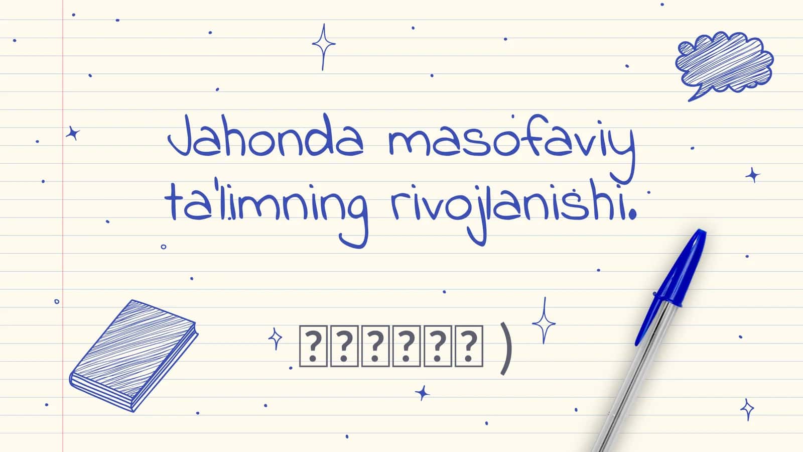 Masofaviy ta’limda rivojlanish 1