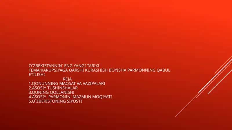 O`ZBEKISTANNIN`ENGYANGITARIXITEMA 1