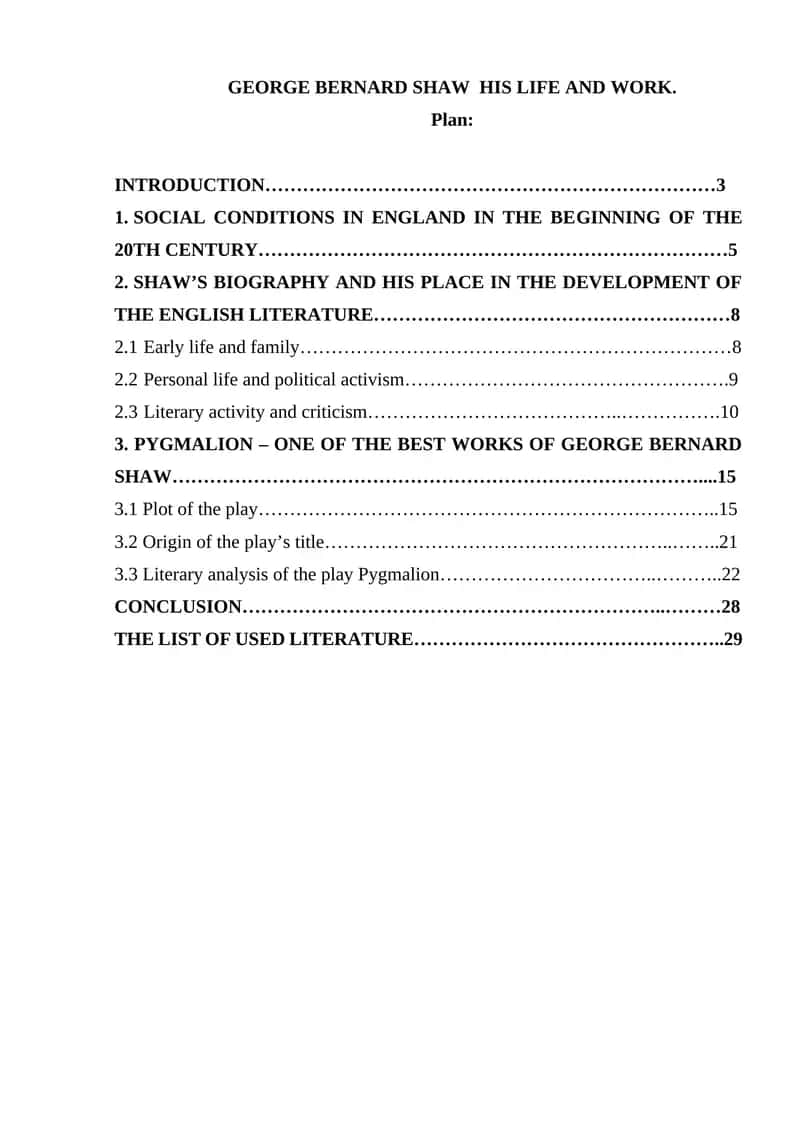 GEORGE BERNARD SHAW HIS LIFE AND WORK