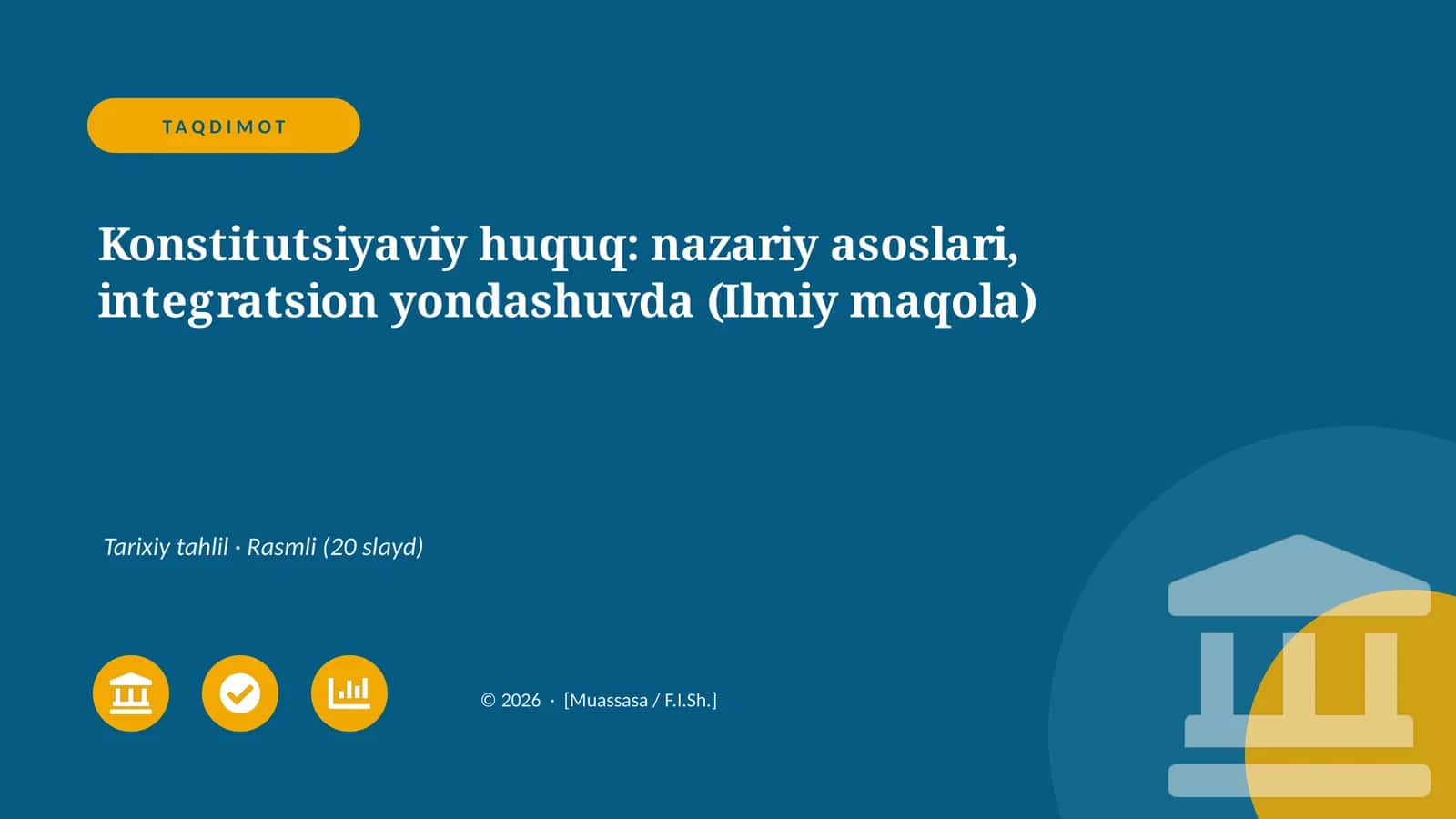 Konstitutsiyaviy huquq: nazariy asoslari, integratsion yondashuvda 1