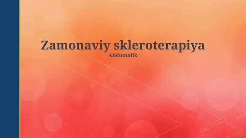 Zamonaviy skleroterapiya 1